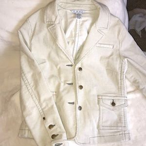 CAbi corduroy Cream Jacket size small never worn